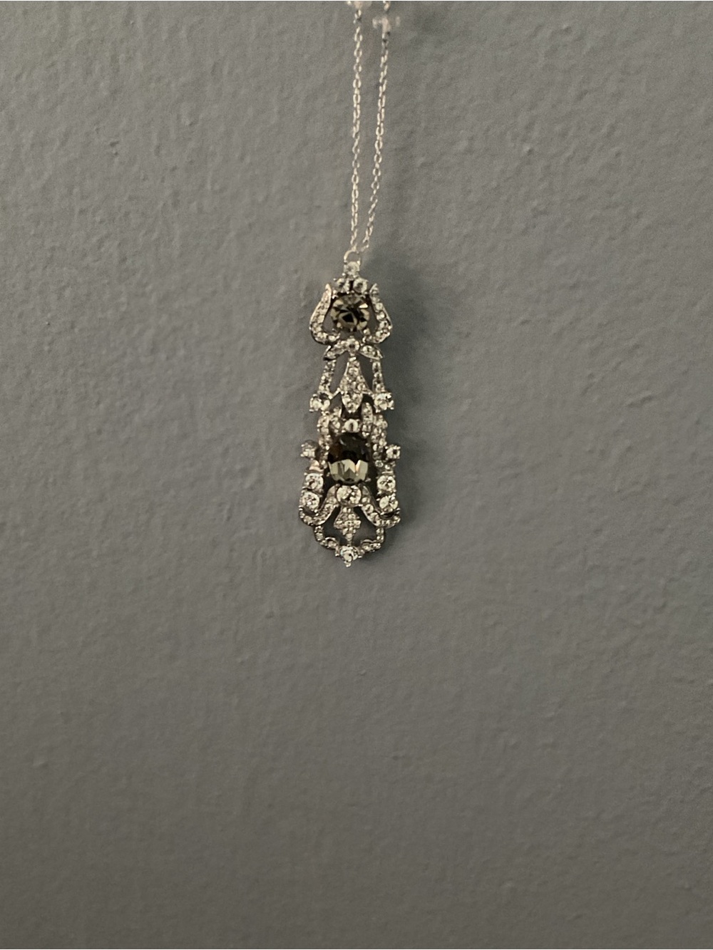 Ciner Chain Pendant Necklace. View 4